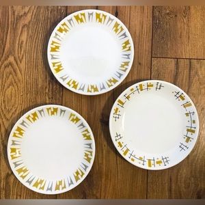 Rare Mid Century Homer Laughlin 7” Plates, Lot of 3